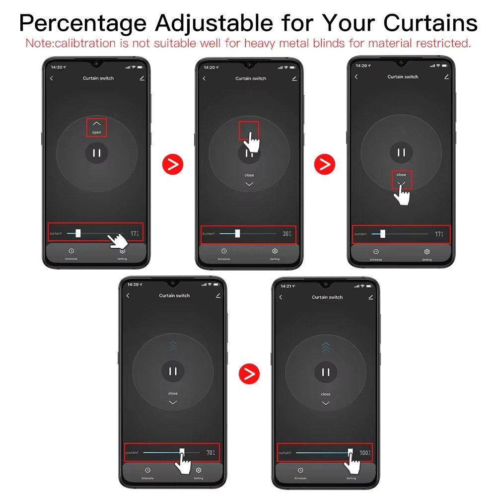 Percentage Adjustable for Your Curtains
