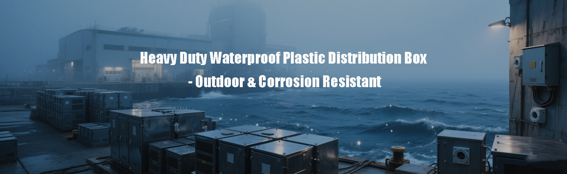 Heavy Duty Waterproof Plastic Distribution Box - Outdoor & Corrosion Resistant Heavy Duty Waterproof Plastic Distribution Box - Outdoor & Corrosion Resistant