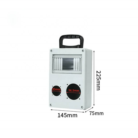 Weatherproof Industrial Power Socket Box Portable Field Maintenance Electrical Enclosure 145x225x75mm