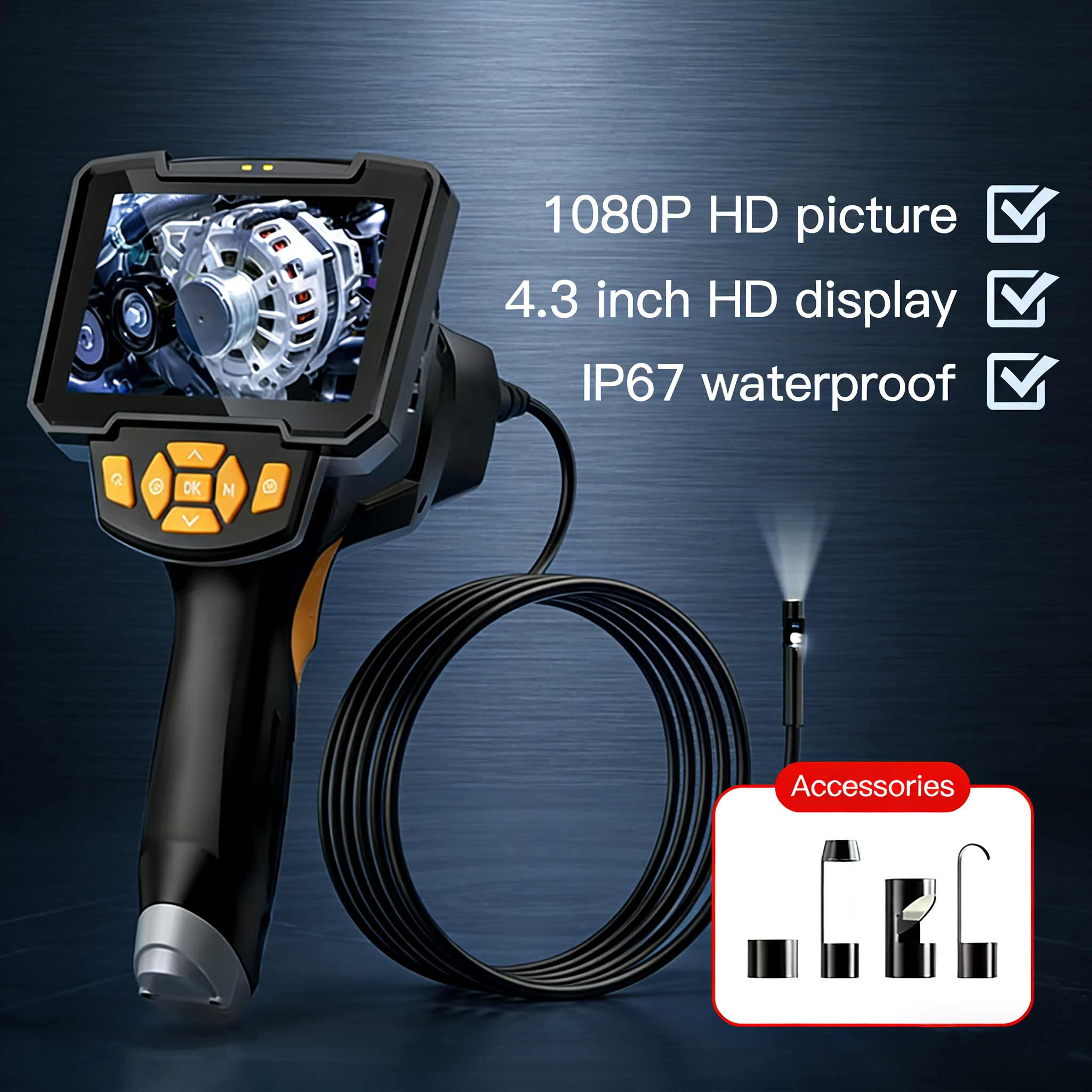 1080P HD Pipeline Endoscope