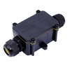 IP68 Waterproof Cable Connector 2 Way Outdoor Electrical Junction Box Tough PC Material Inline Wire Splicer Sleeve for Underground Garden Lighting
