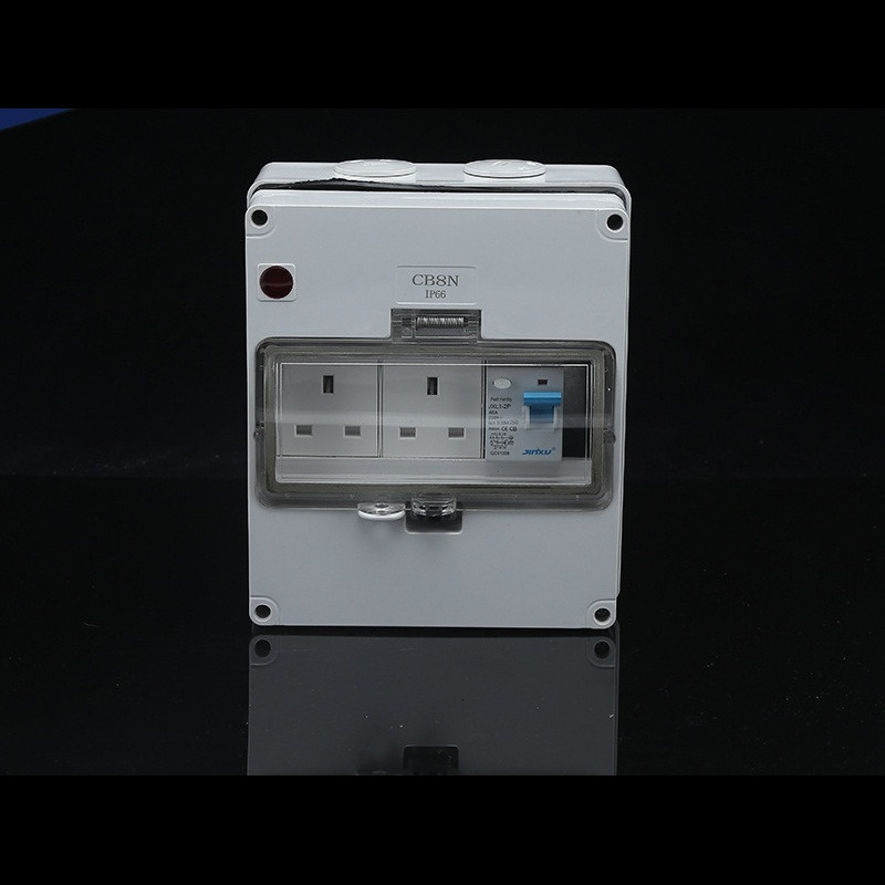 1-gang switch dual UK sockets