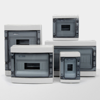 BSUMWELL PS-HA-12 12 Way Mcb Two Door Electric Plastic Distribution Box Din Rail