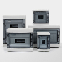 PS-HA-04 4 Module Power MCB Box IP65 Surface Mounted ABS Plastic Outdoor Distribution Box