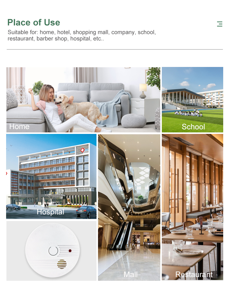 Place of Use Suitable for: home, hotel, shopping mall, company, school, restaurant, barber shop, hospital, etc..