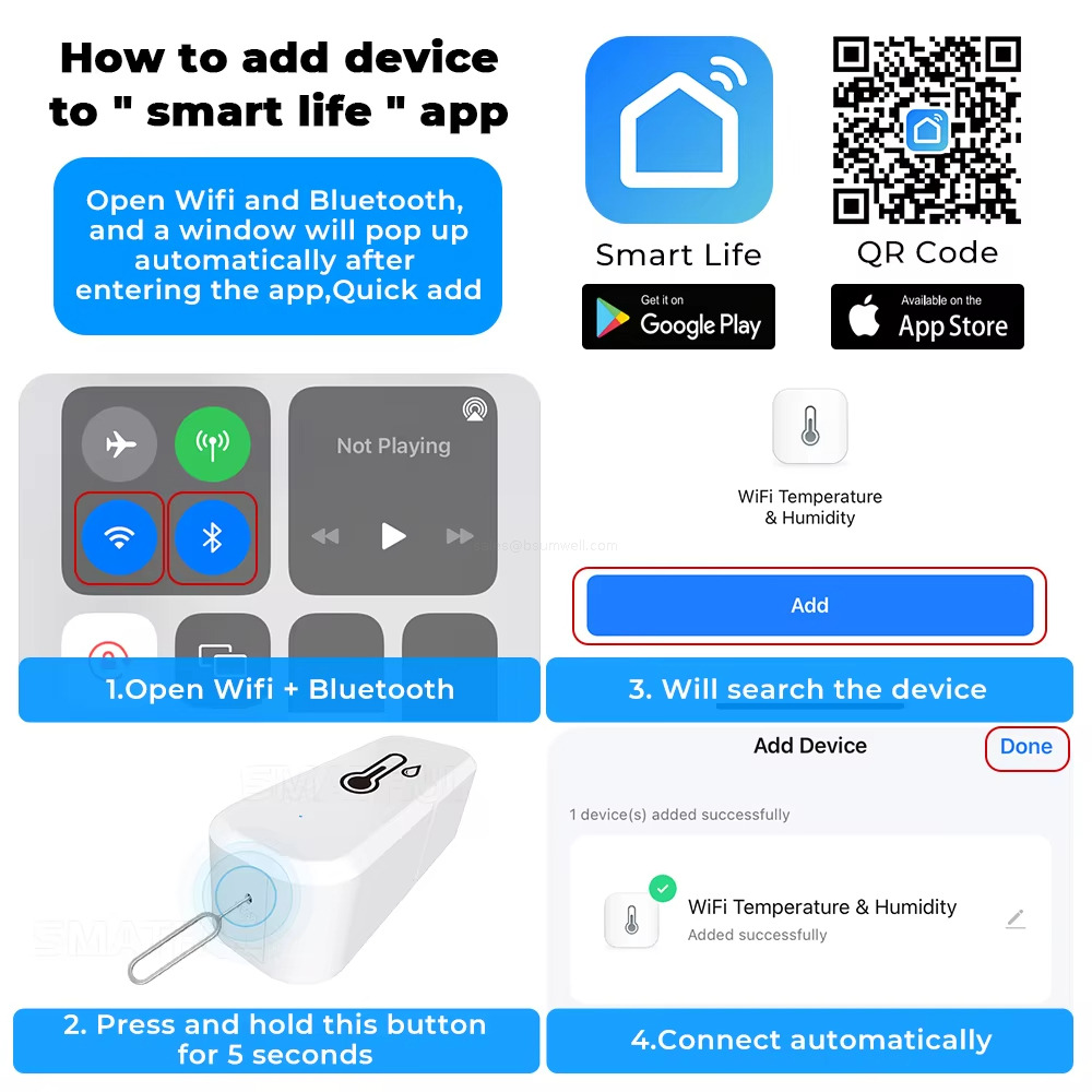 How to add deviceto " smart life " app