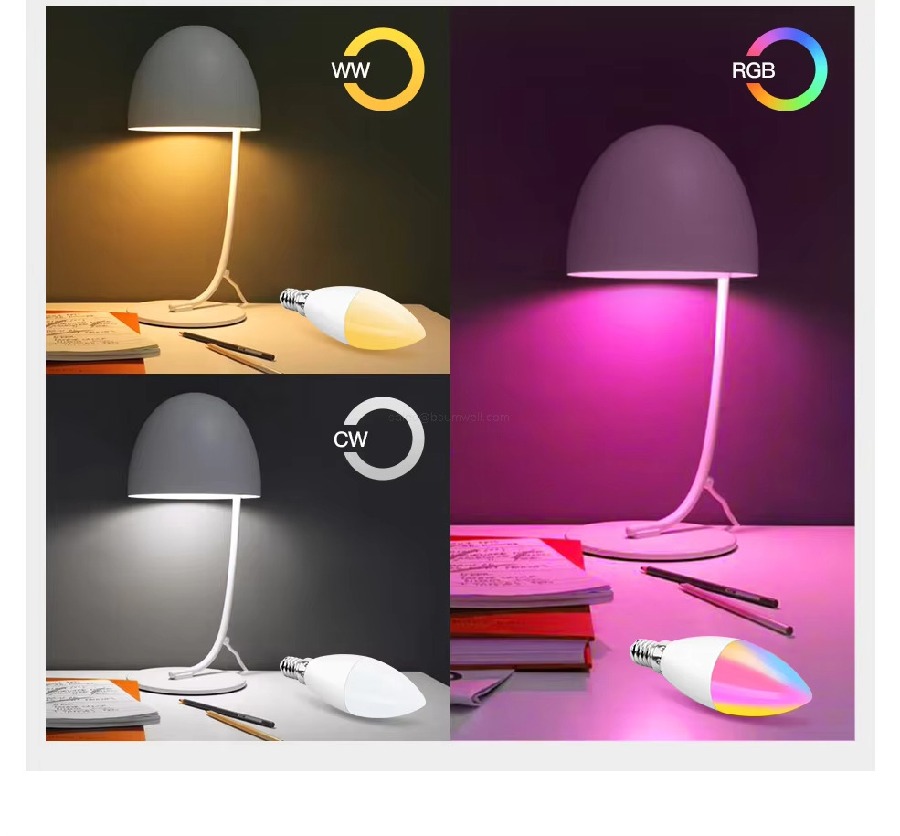 Zigbee Tuya E14 Smart Bulb