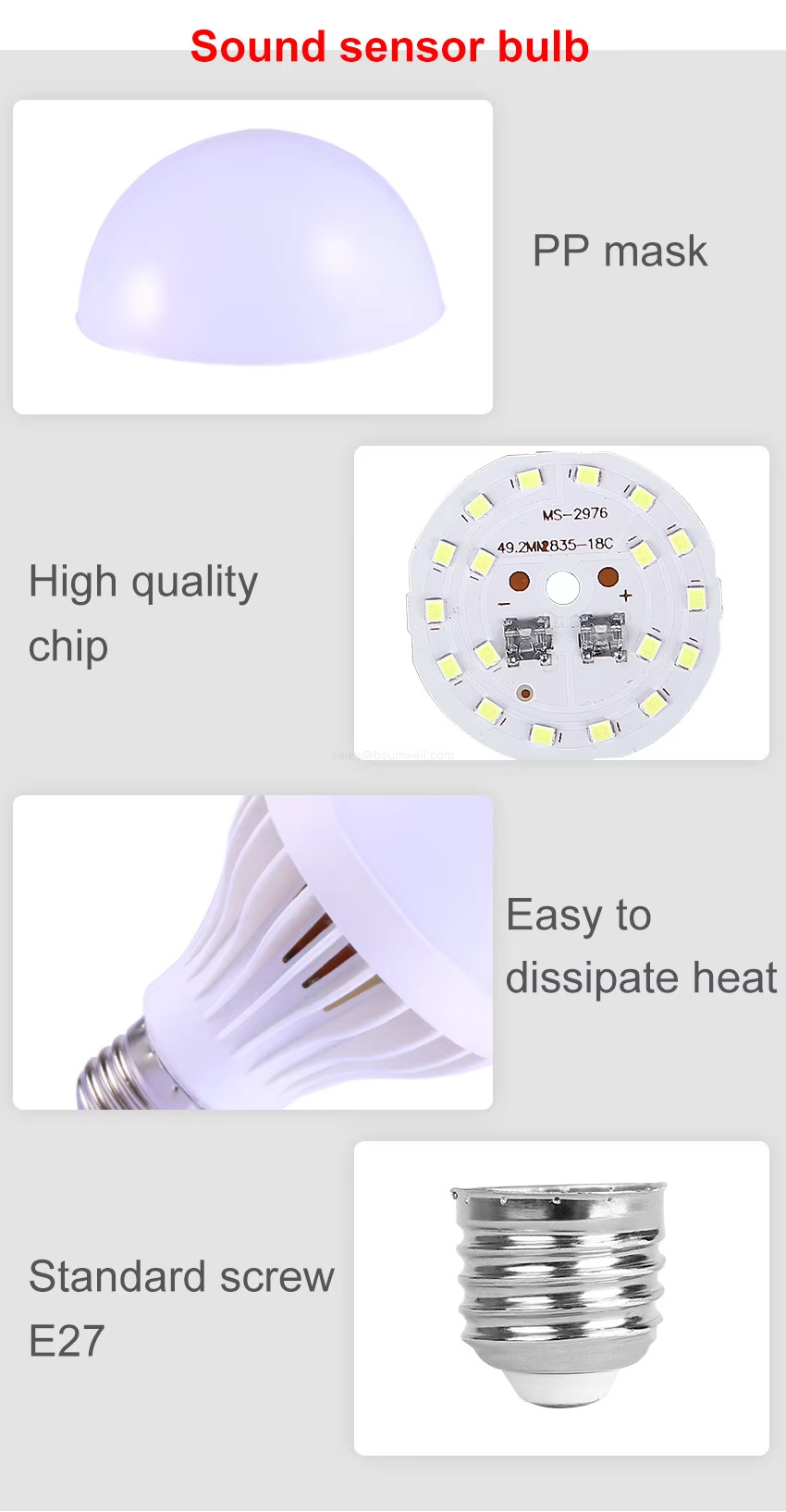 Sound sensor bulb