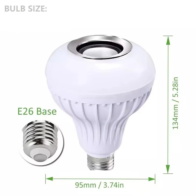 smart Speaker Bulb Music Playing