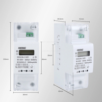 Single Phase WiFi Smart Energy Switch – Remote Control & Alexa-Compatible DIN Rail Switch