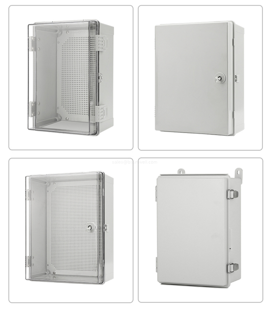 Transparent IP66 Lockable Junction Box for Solar Panel Wiring and Monitoring
