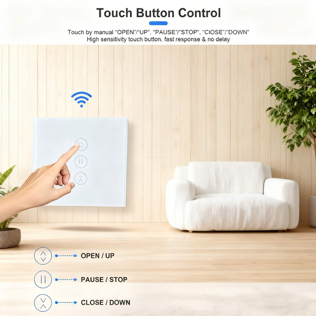 Tubular Motor Compatible Curtain Switch
