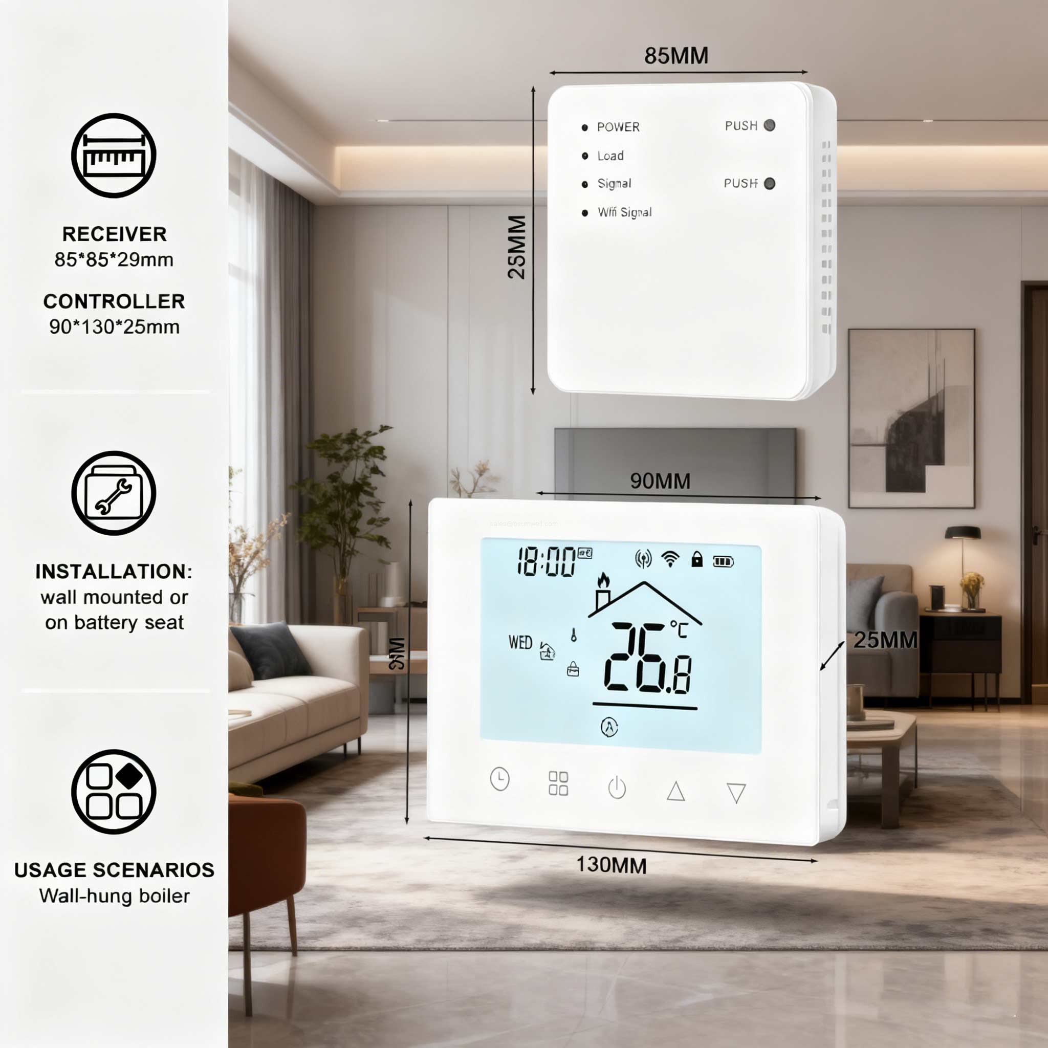 Wall Mounted Thermostat