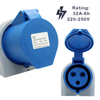 IEC309 2 single phase aviation connector