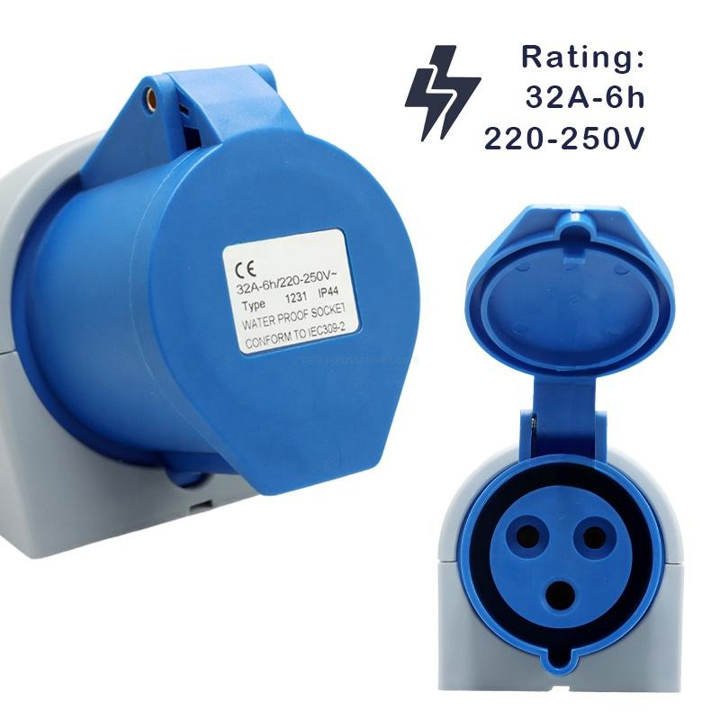 IEC309 2 single phase aviation connector
