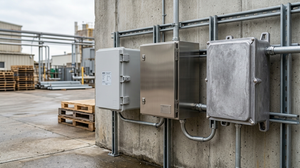 Plastic vs metal electrical enclosure comparison - PC ABS, stainless steel and aluminum material selection for B2B buyers.png