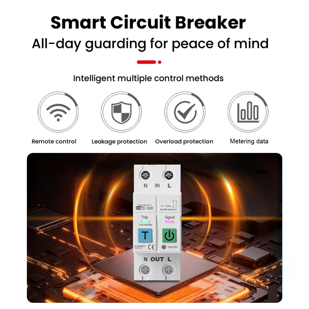 Smart Circuit BreakerAll-day guarding for peace of mind