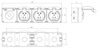 Durable 10A outdoor socket and switch combo in rain-resistant design