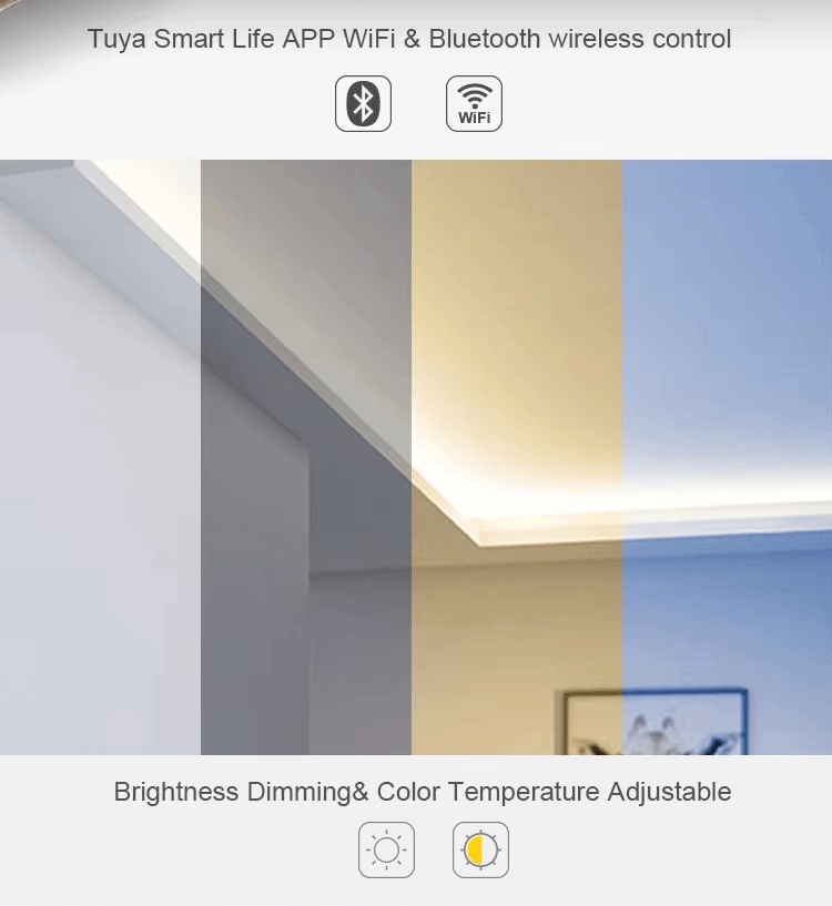 Tuya Smart Life APP WiFi & Bluetooth wireless control