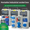 Weatherproof ABS Industrial Power Distribution Box With Multi Plug Sockets Combined Strip Enclosure
