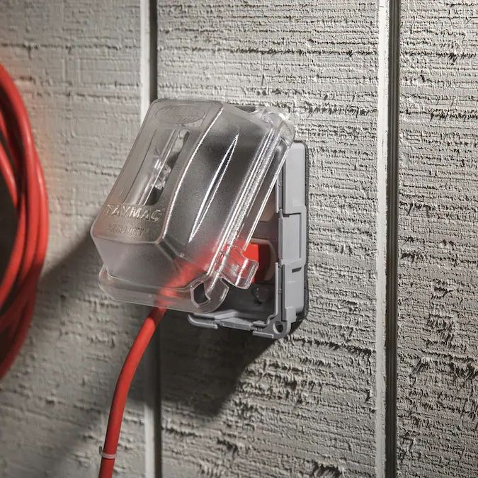 1 Gang Nonmetallic Extra Duty Waterproof In Use Receptacle Cover Outdoor Weatherproof Outlet Box Protector Clear Deep Cover