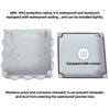 IP65 Waterproof Junction Box Outdoor ABS Plastic Electrical Enclosure CCTV Monitoring Power Cable Project Case 85x85x50mm