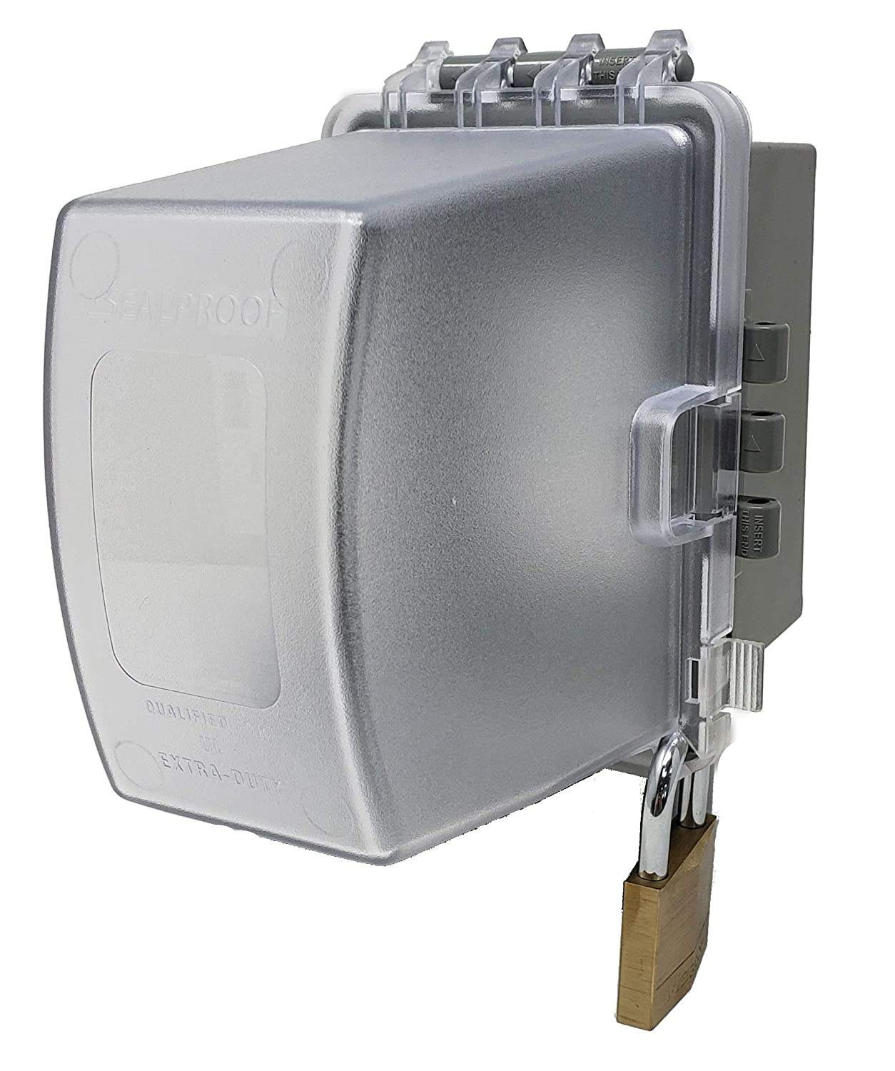 1 Gang Weatherproof In Use Outdoor Outlet Cover Extra Duty Extra Deep Receptacle Protector Clear Electrical Box Shield