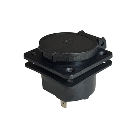Schuko IP65 Snap In Receptacle Outdoor Wall Socket With Automatic Rebound Cover