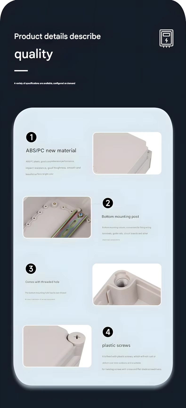 Product details describe quality