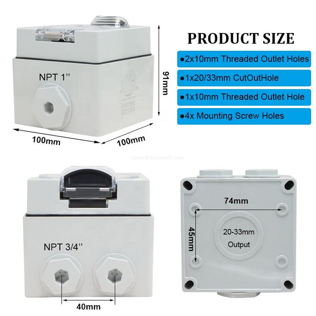 Heavy duty generator electrical box