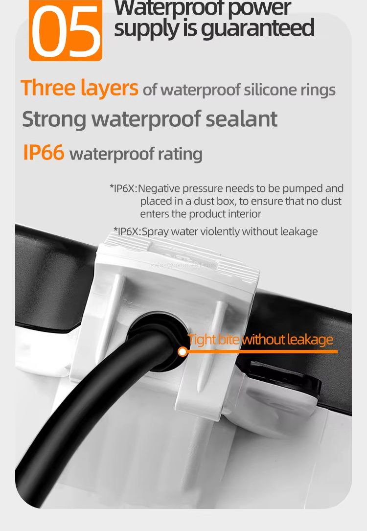 IP66 Waterproof Outdoor Socket Box Wall Mounted Type 86 Weatherproof Electrical Outlet Cover for High Power Appliances EV Charging Sheds and Industrial Workshops