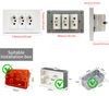 Brazil Standard Wall Power Socket Light Switch 118x72mm Fireproof PC Panel Dual USB Type C Fast Charger Smart Modular Combo Electric Outlet White
