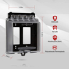 2 Gang Weatherproof Outdoor Outlet Cover Extra Duty In Use Receptacle Protector Dual Decorator GFCI Electrical Box Enclosure Transparent Shield