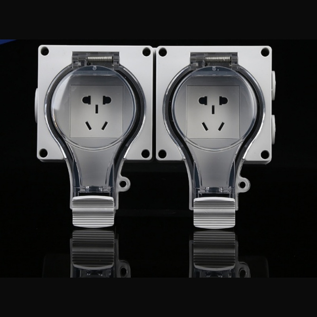 Bsumwell 2-gang 5-hole socket