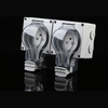industrial equipment power connector triple outlet with switch US