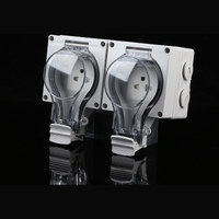 UL listed 2-gang socket weather resistant double socket