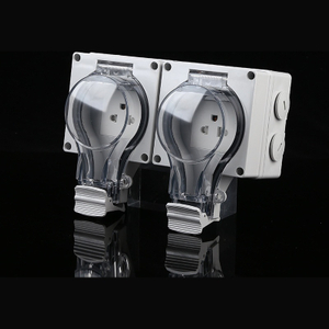 UL listed 2-gang socket weather resistant double socket