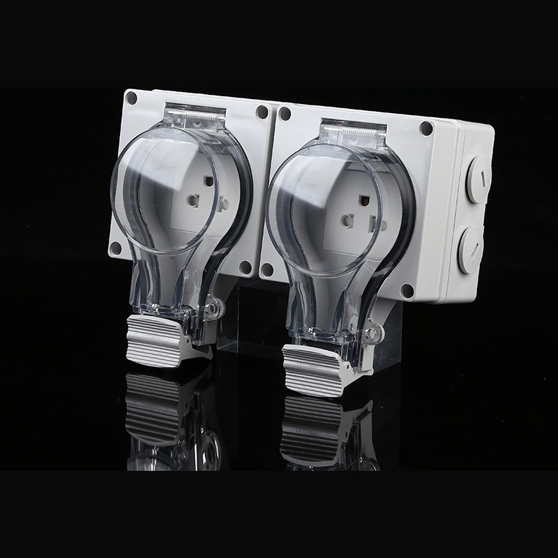 industrial equipment power connector triple outlet with switch US