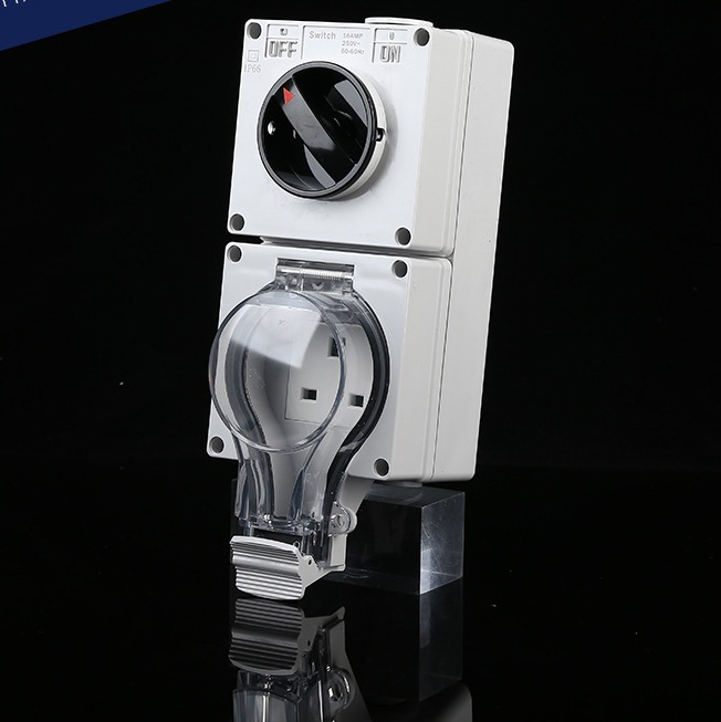 weatherproof switched outlet UK