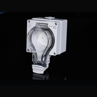 IP66 rated single gang socket cold-resistant outdoor socket