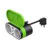 2023 Newest Tuya 100-240VAC 16A Waterproof IP44 EU Outdoor Smart Double Socket With WIFI Antenna
