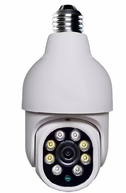 E27 Bulb Tuya Smart Wifi Camera 1080P IP Security Auto Tracking Home PTZ CCTV Camera IR Night Vision Outdoor Wifi Camera