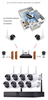 Hot Waterproof 1080P Wireless Night Vision NVR Kit Tuya Smart Surveillance Security PTZ 8CH Wifi Cctv P2P Camera System