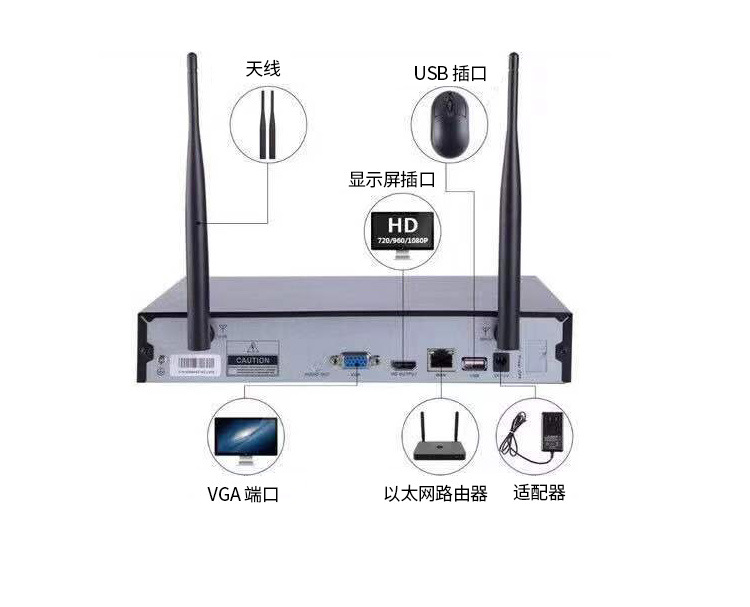 Hot Waterproof 1080P Wireless Night Vision NVR Kit Tuya Smart Surveillance Security PTZ 8CH Wifi Cctv P2P Camera System
