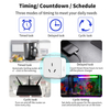 Alexa Google EU 16A Smart Single Socket Tuya Wifi Outlet Smart Plug with Energy Monitoring Timer Plugs Usb Wall Socket Bar