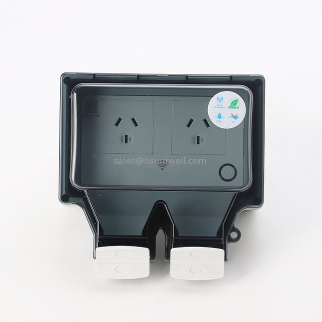 Factory Price Ip66 Waterproof Case Wifi Smart Protection Cover Outdoor Wall Socket Switches And Socket Socket Set