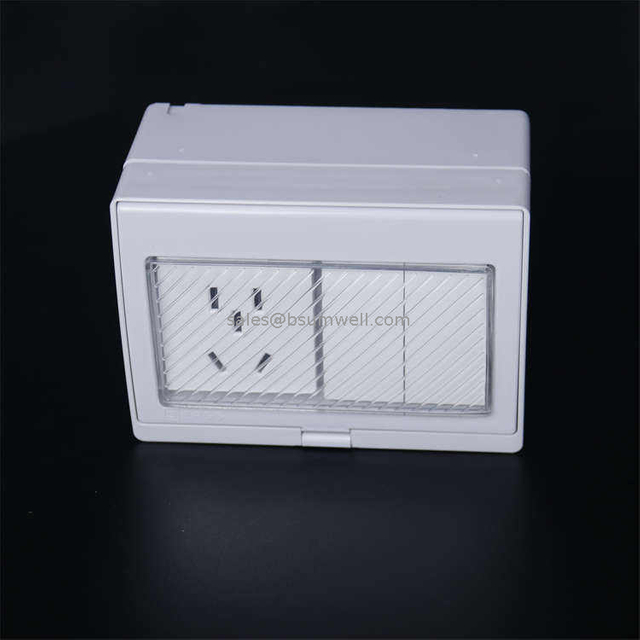 High Quality 2 Gang Socket Outdoor Switches And Socket IP55 Waterproof Push Button Switch