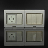Outdoor IP55 Waterproof 4 Gang Switch 1 Gang Socket 3 Phase Wall Wholesale Socket Switch Push Button Switches