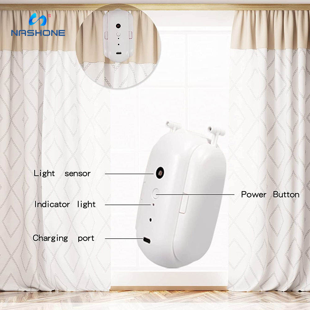 Alexa Smart Curtain Bluetooth double open Tuya Remote Control Curtain Bot Opener Automated Smart Home System Plastic CE