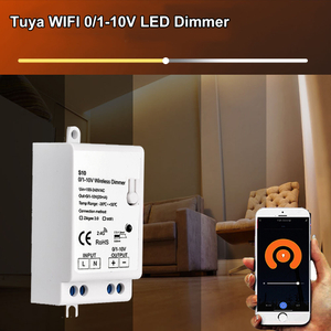 Mini Tuya WiFi LED Dimmer Controller 0/1-10V Wireless Control Alexa Google Home Smart Home LED Dimmable Power Drive AC100-240V